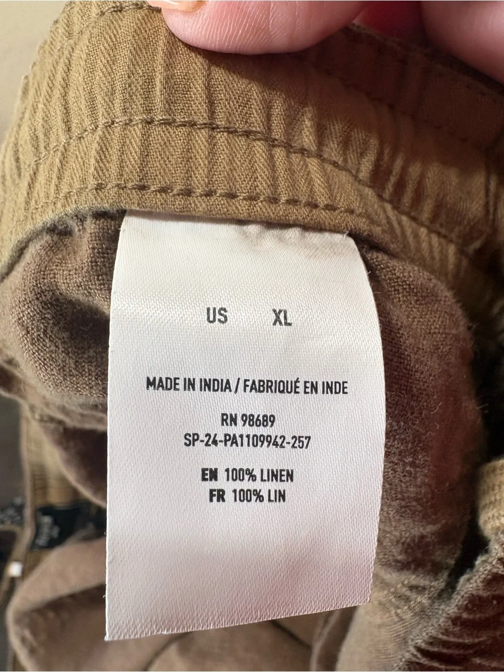 Todd Snyder Brown Drawstring Linen-Blend Joggers